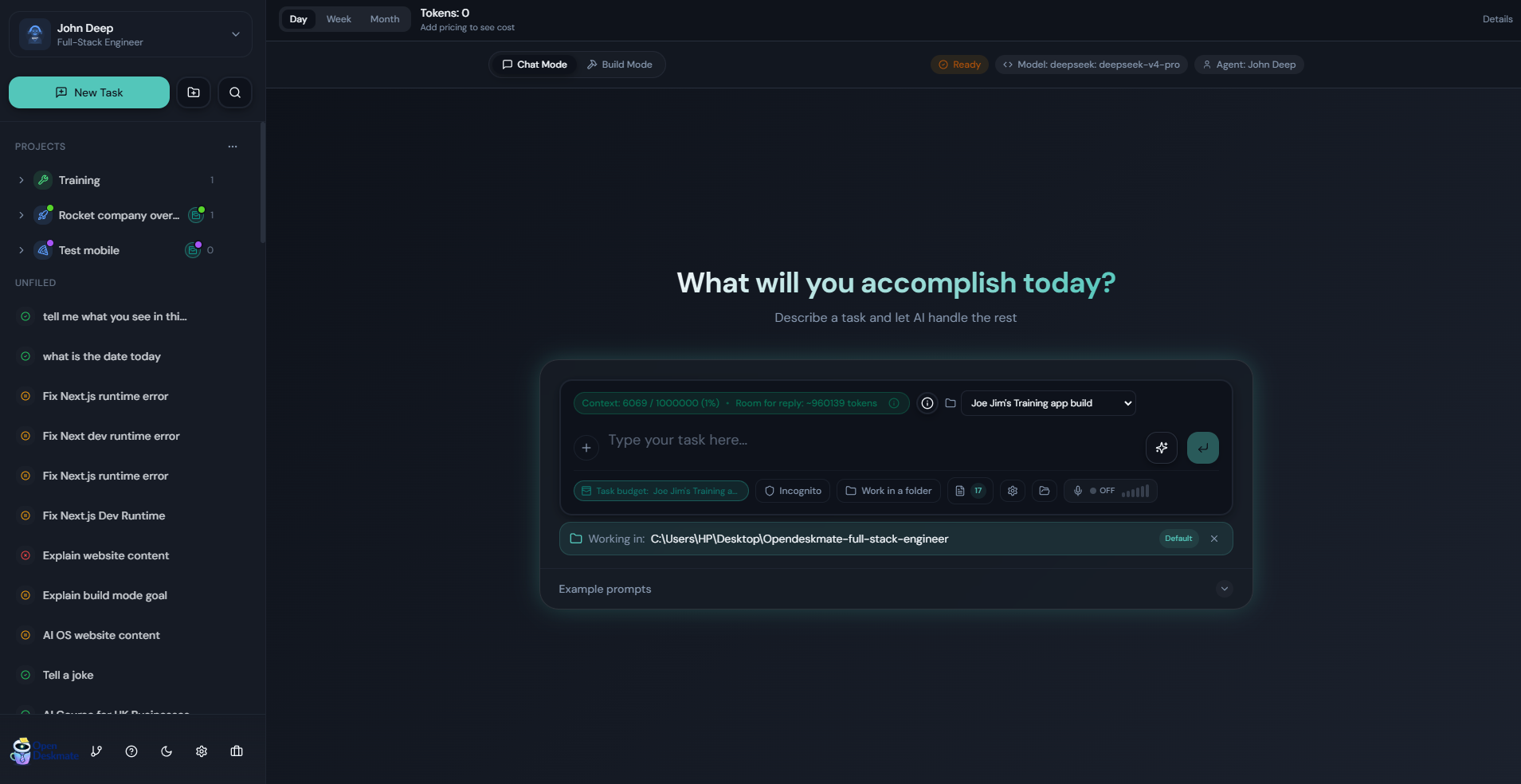 Chat Mode preview